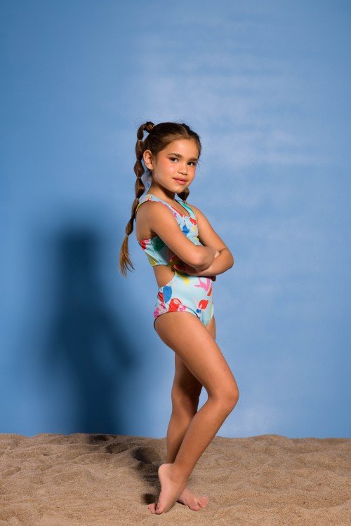 Body Maiô Infantil Engana Mamãe Com Estampa De Sereia E301