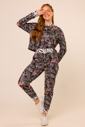 Conjunto Calça e Blusa Estampa Viva E310