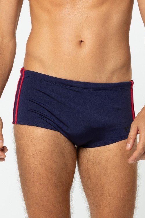 Sunga Listras Laterais Azul Marinho