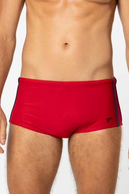 Sunga Listras Laterais Vermelho