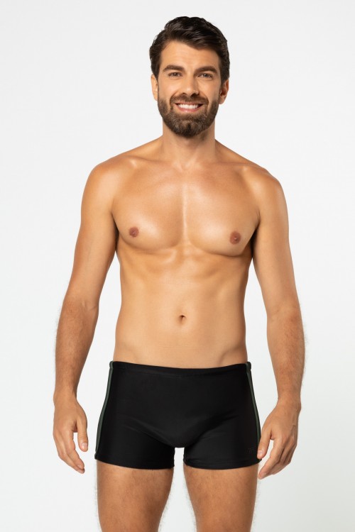 Sunga Boxer Listras Laterais Preto
