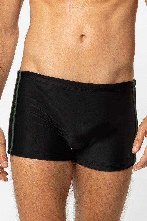 Sunga Boxer Listras Laterais Preto