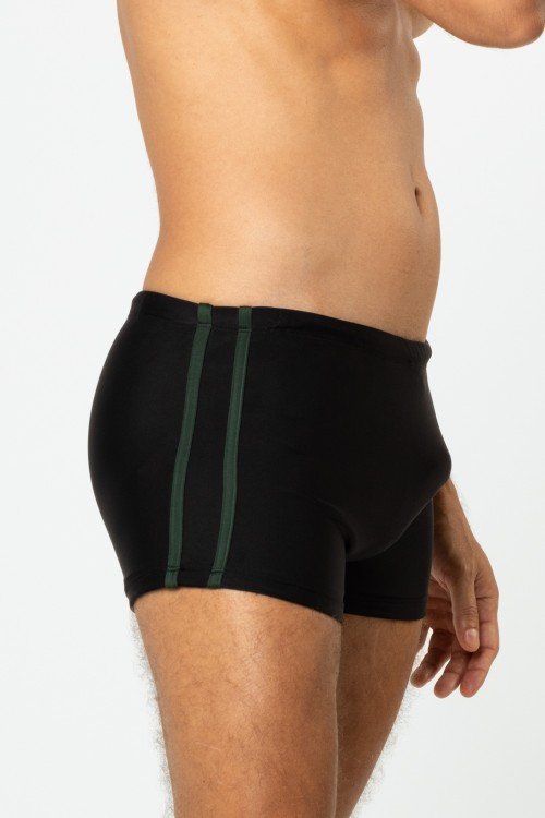 Sunga Boxer Listras Laterais Preto