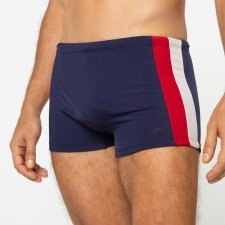Sunga Boxer Recortes nas Laterais Azul Marinho
