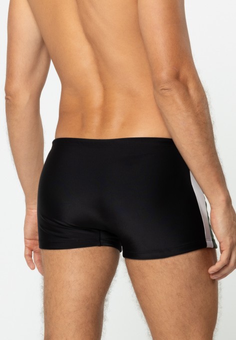 Sunga Boxer Recortes nas Laterais Preto