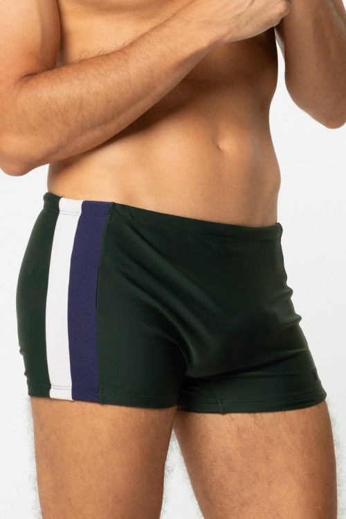 Sunga Boxer Recortes nas Laterais Verde