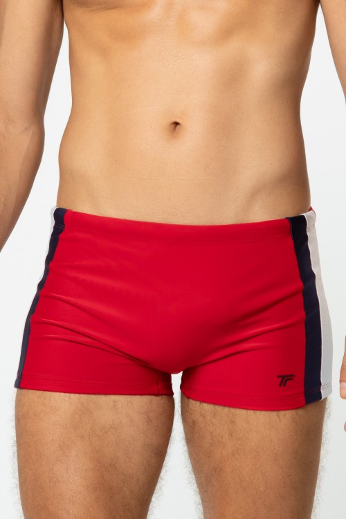 Sunga Boxer Recortes nas Laterais Vermelho