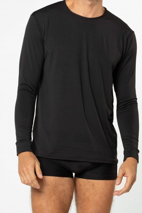 Blusa com Proteção UV50+ Preta Masculina