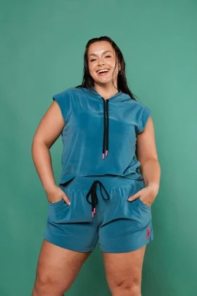 Conjunto Plush Muscle Tee Verde