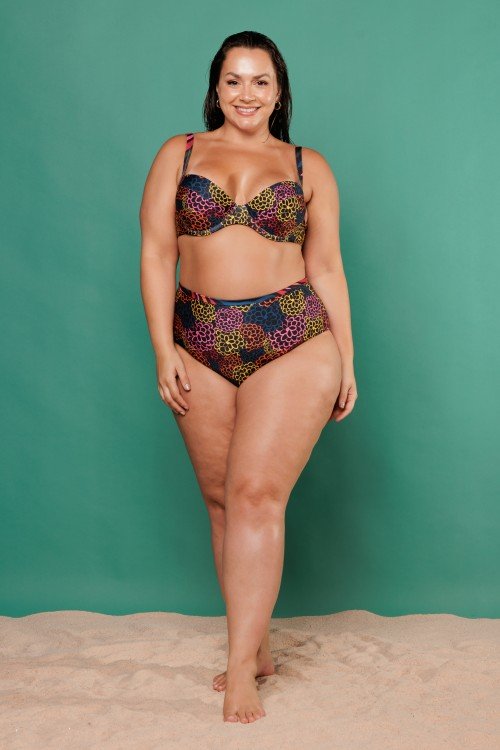 Calcinha Biquini Hot Pant Estampa Jardim Noturno