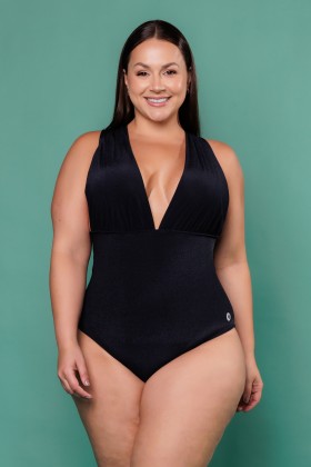 Body Maiô Drapeado PRETO