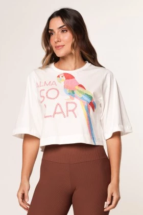 Blusa Cropped Ampla