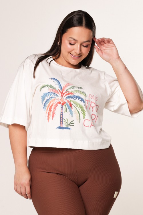Blusa Cropped Ampla