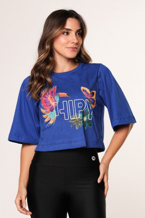 Blusa Cropped Ampla
