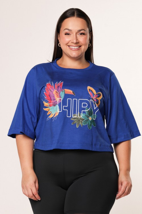Blusa Cropped Ampla