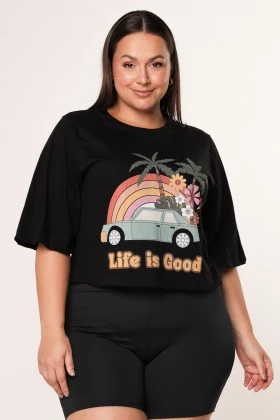 Blusa Cropped Ampla