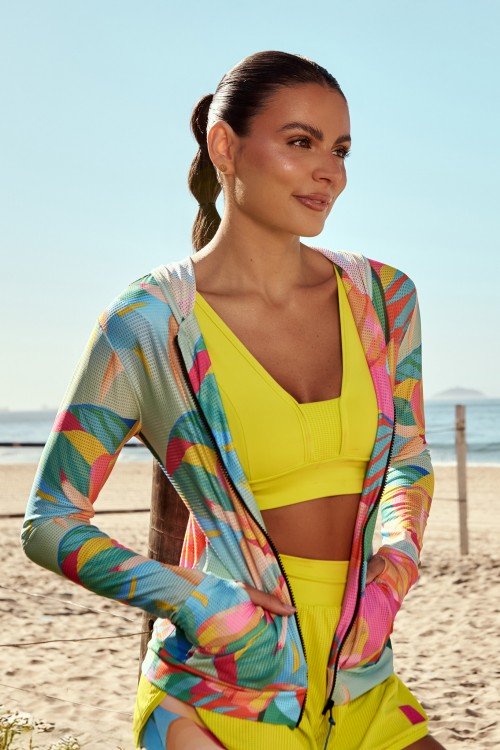 Casaco Dry Fit Estampa Solar