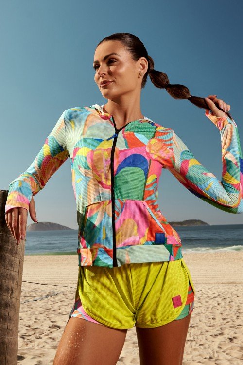 Casaco Dry Fit Estampa Solar
