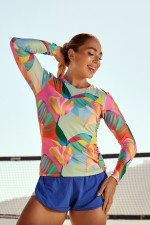 Blusa com Proteção UV50+ Estampa Solar