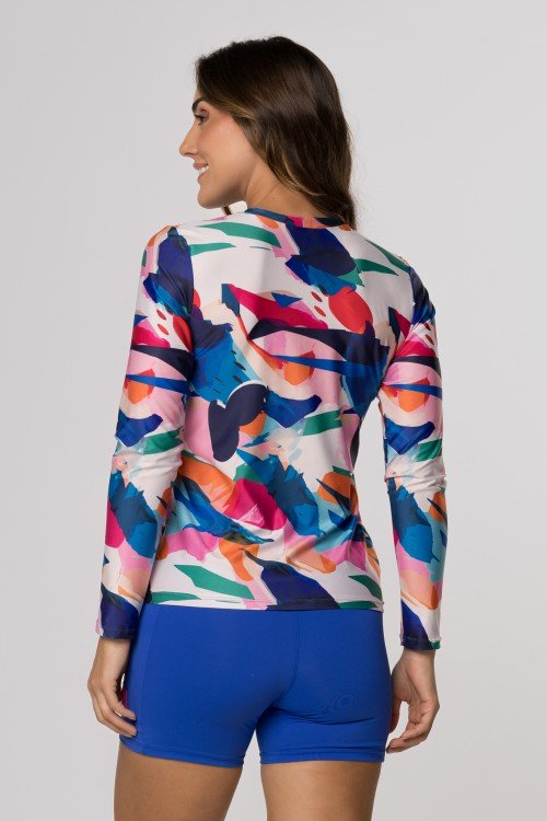 Blusa com Proteção UV50+ Estampa Brisa