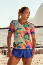 Blusa Dry Fit Estampa Solar