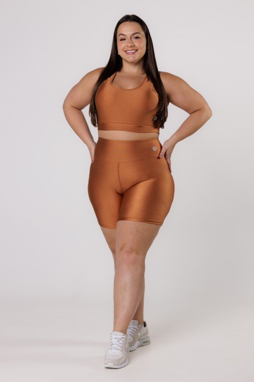 Bermuda Fitness Básica Caramelo