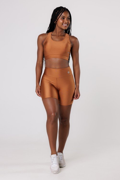 Bermuda Fitness Básica Caramelo