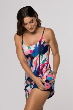 Vestido Macaquinho Estampa Brisa