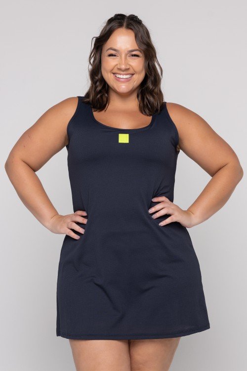 Vestido Macaquinho Dry Fit Preto