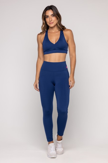 Calça Legging Básica Azul Marinho
