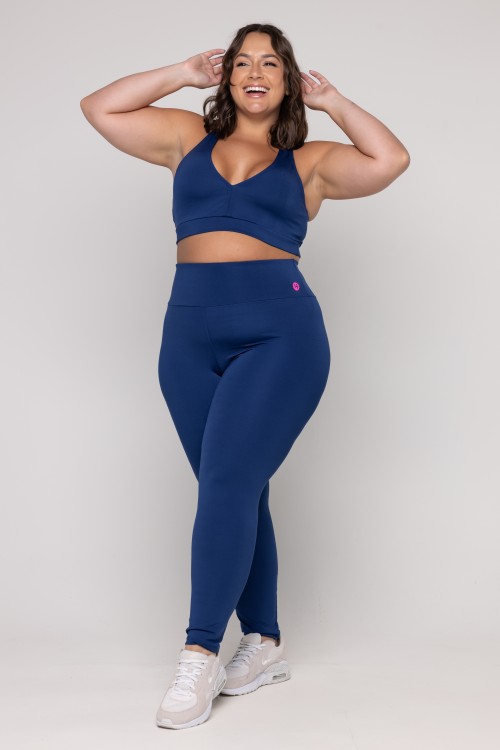 Calça Legging Básica Azul Marinho