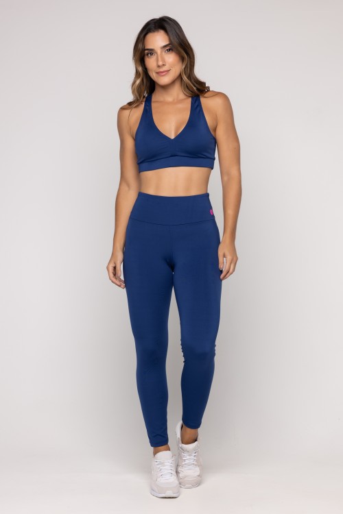 Calça Legging Básica Azul Marinho