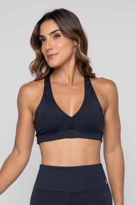 TOP FITNESS NADADOR COM BOJO REMOVÍVEL PRETO