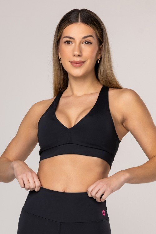 TOP FITNESS NADADOR COM BOJO REMOVÍVEL PRETO