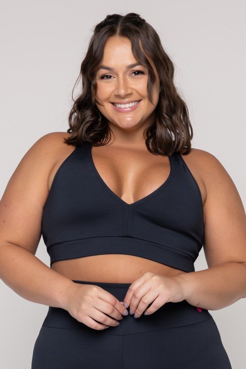 TOP FITNESS NADADOR COM BOJO REMOVÍVEL PRETO