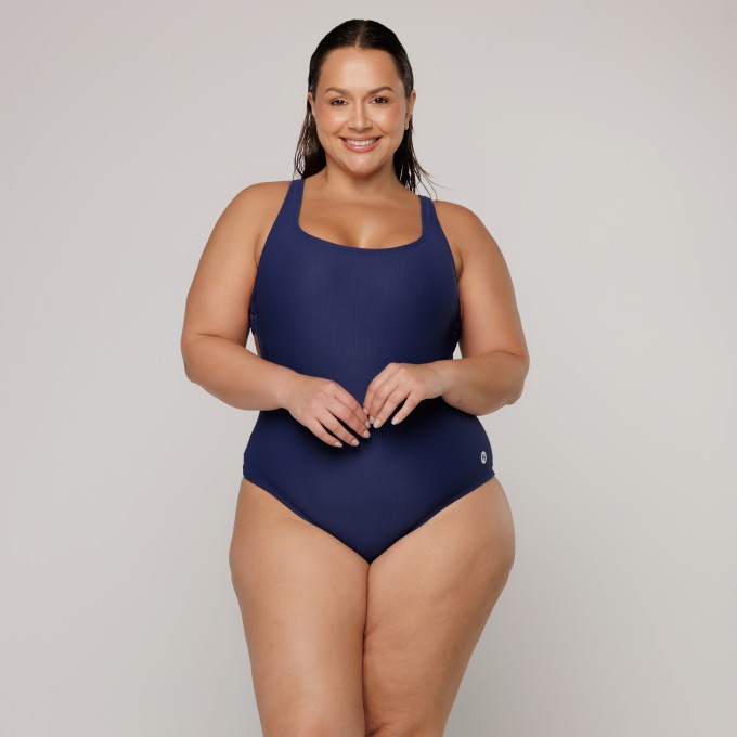Body Maiô Argola Lateral  Azul Marinho