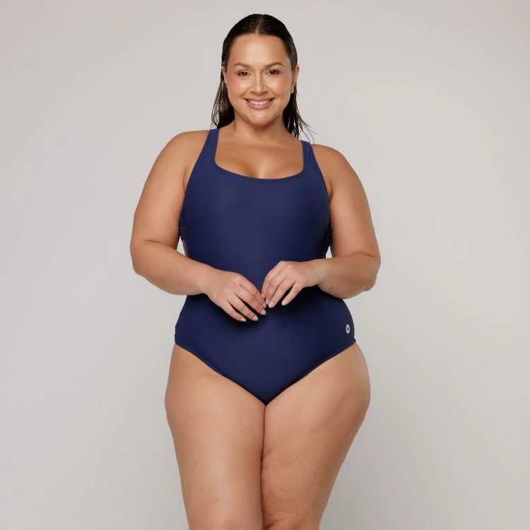 Body Maiô Argola Lateral  Azul Marinho