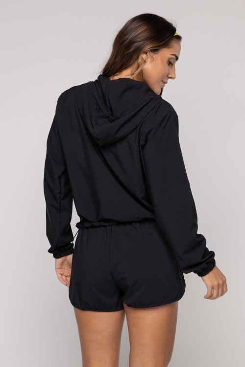 Casaco Corta Vento Preto