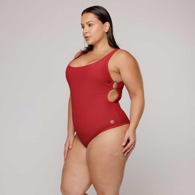 Body Maiô Argola Lateral Rubro