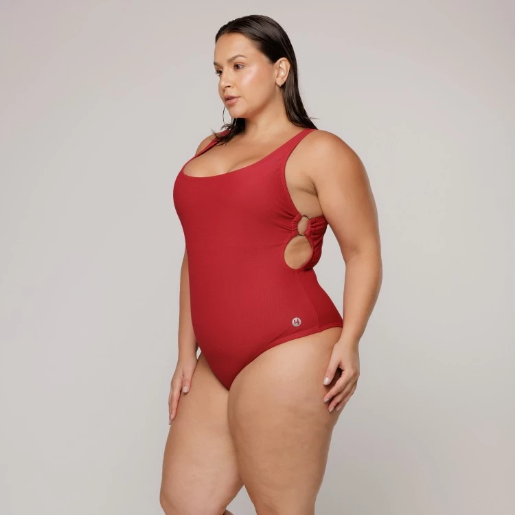 Body Maiô Argola Lateral Rubro