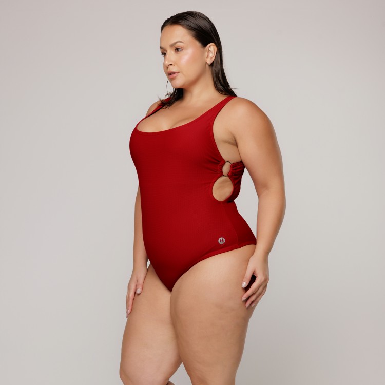 Body Maiô Argola Lateral Rubro