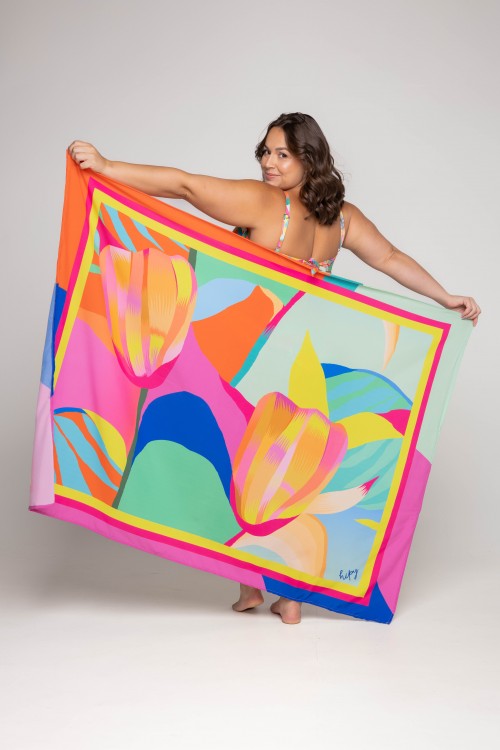 Canga Pareô Estampa Solar