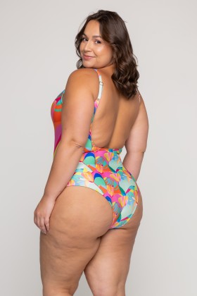 Body Maiô Cavado Estampa Solar