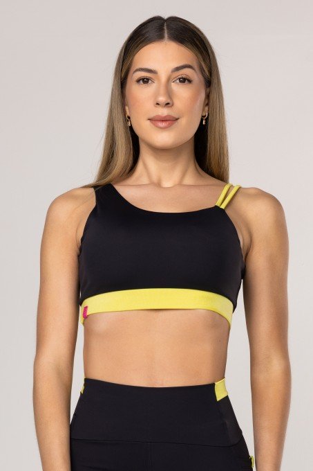 Top Fitness Assimétrico Verde Lima