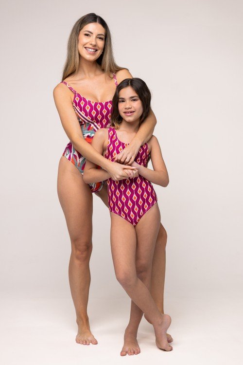 Body Maiô Cavado Estampa Flower