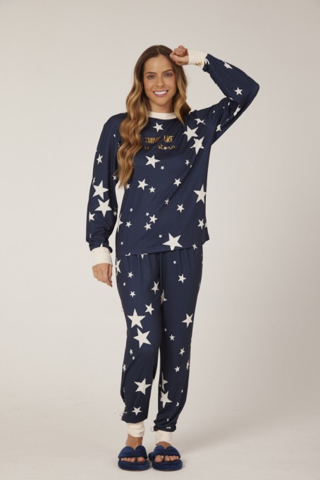 Pijama Feminino Longo