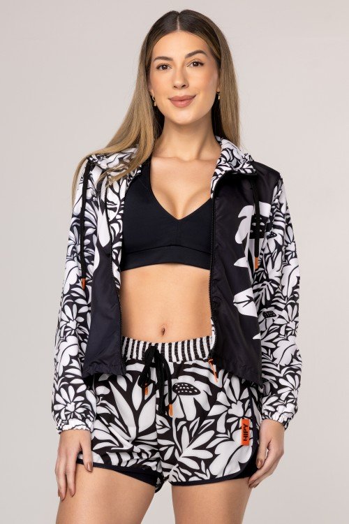 Casaco Corta Vento Estampa Orgânica