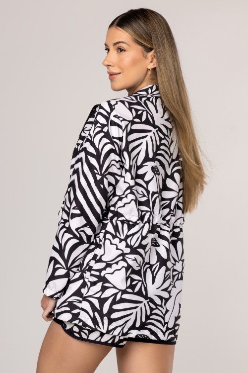 Parka Corta Vento Estampa Orgânico