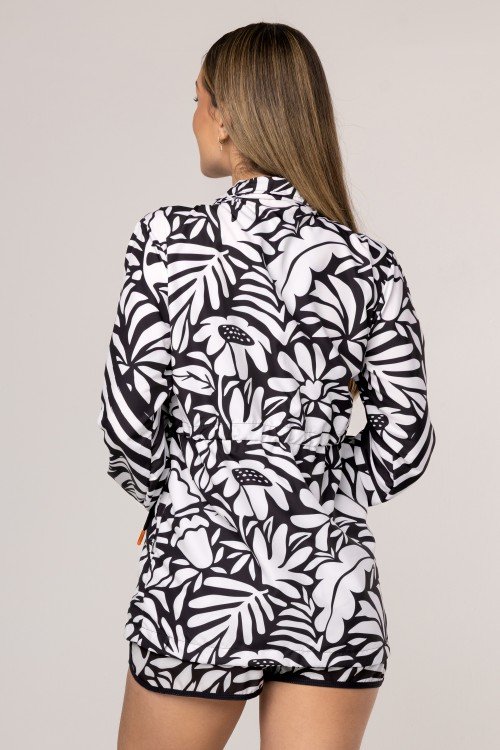 Parka Corta Vento Estampa Orgânico