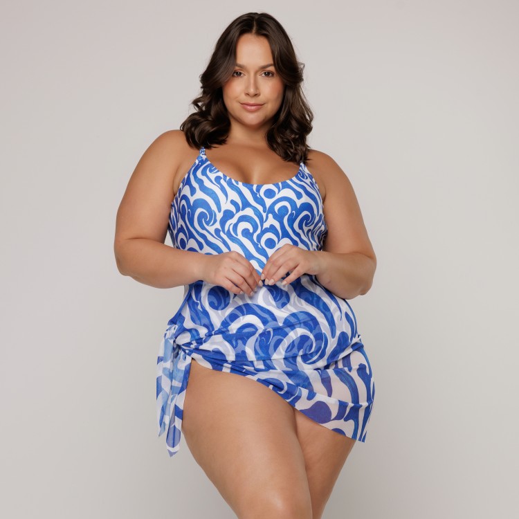 Maiô Cavado 2 em 1 Estampa Wave